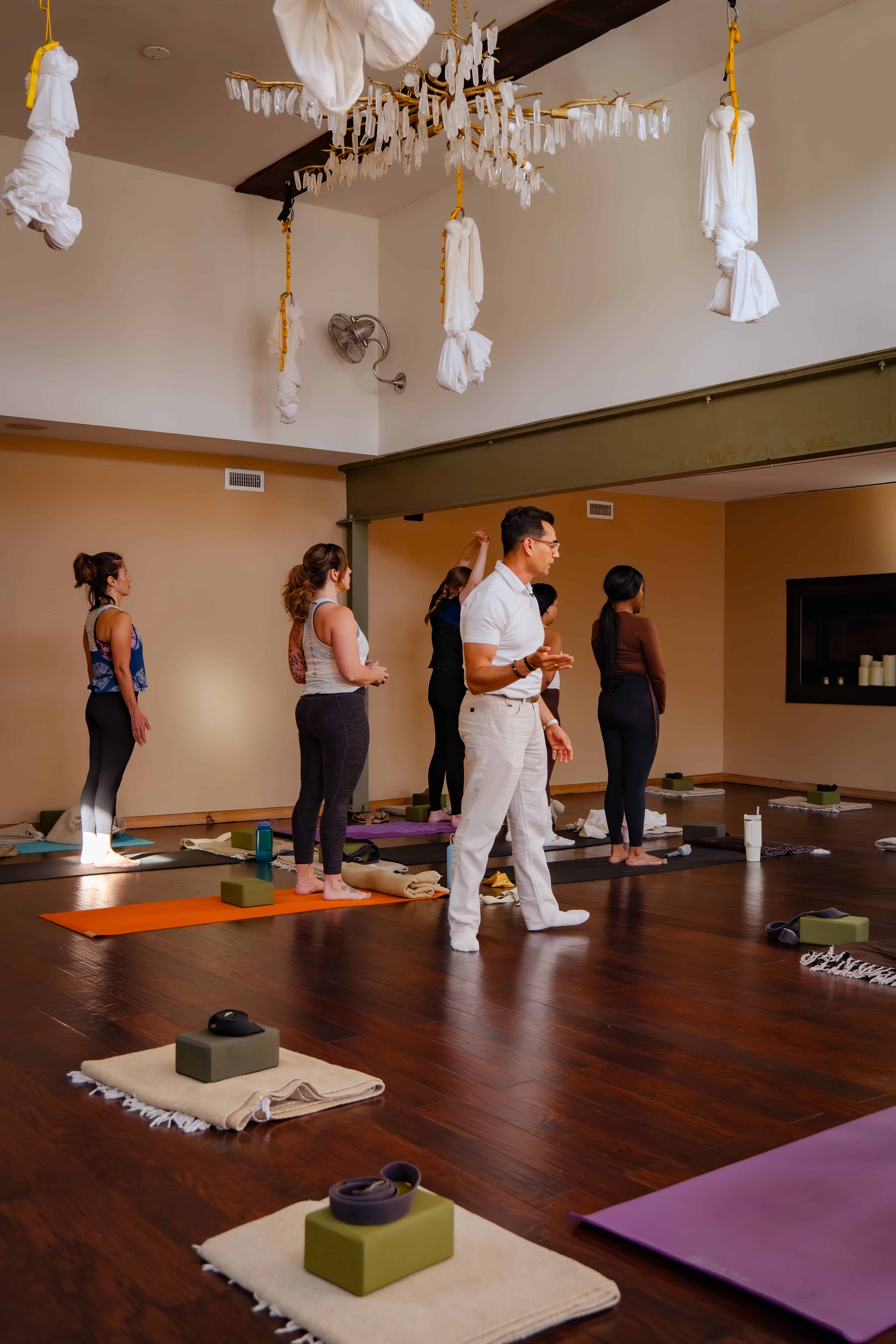 Kavin Mistry at Amrita Yoga event.