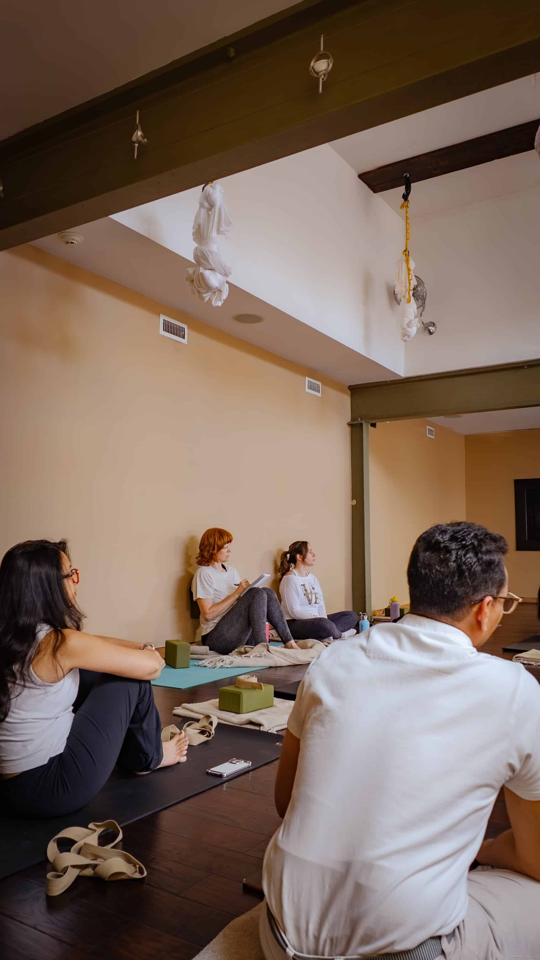 Participants at Amrita Yoga event in Philadelphia, PA hosted by Kavin Mistry and Heather Rice 2