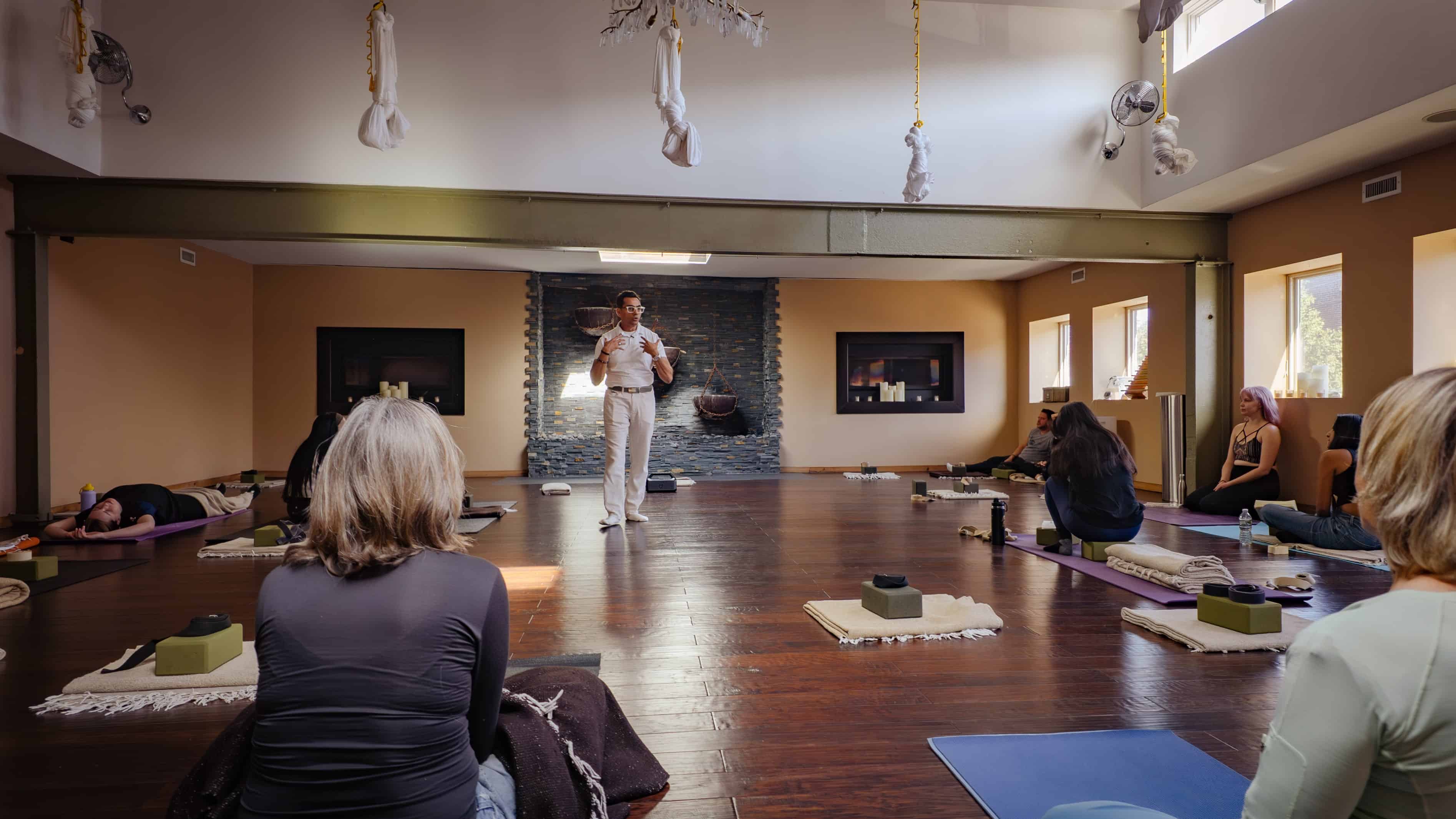 Kavin Mistry MD having a powerful event at Amrita Yoga