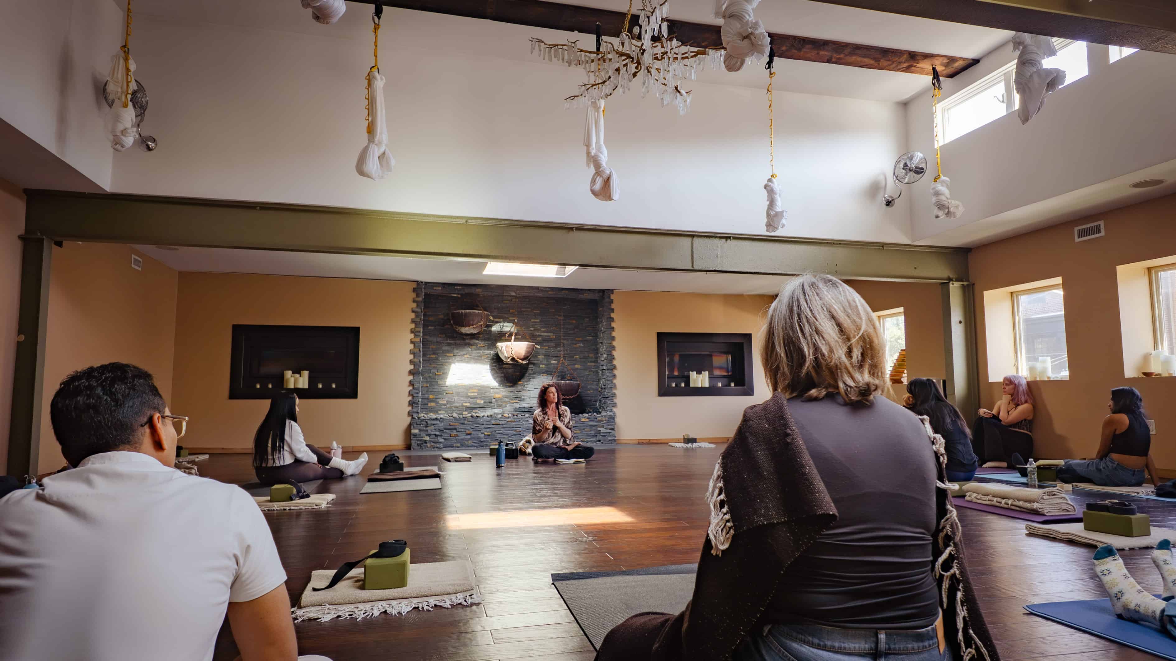 Heather Rice, the owner of Amrita Yoga, partnering with Kavin Mistry on this event