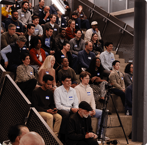 Audience at Dr. Kavin Mistry's Age of AI keynote event.
